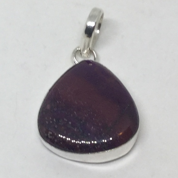 Dyed Dendrite Opal Pendant - Picture 1 of 1